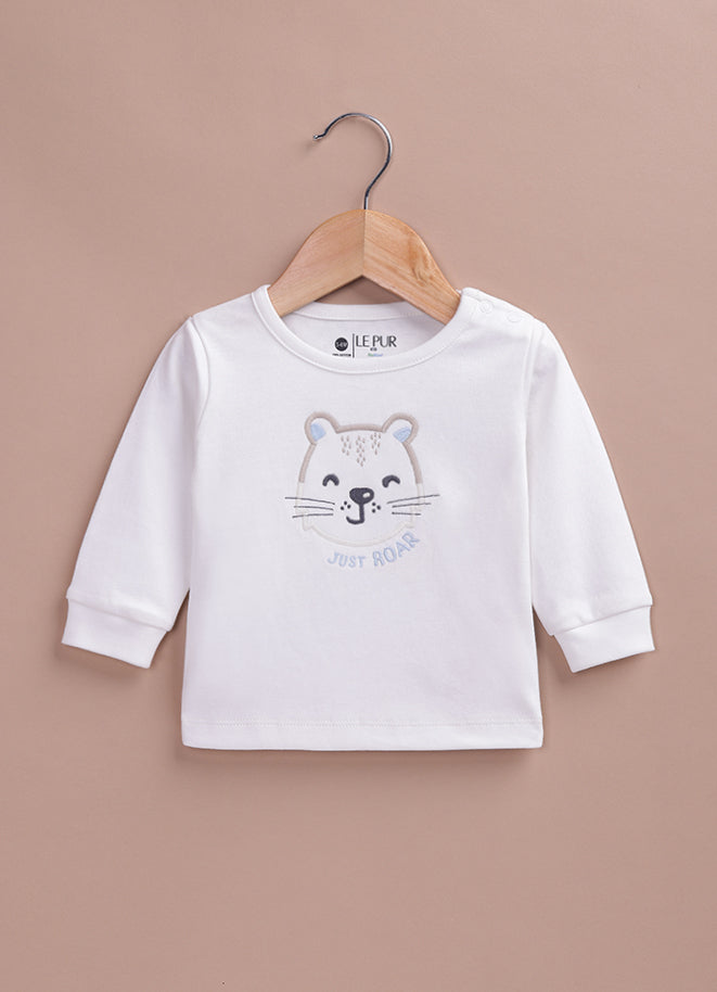Le Pur BioKool Baby Boy Top & Pant Set | Soft Cotton “Just Roar” Pyjama Set - LE PUR!