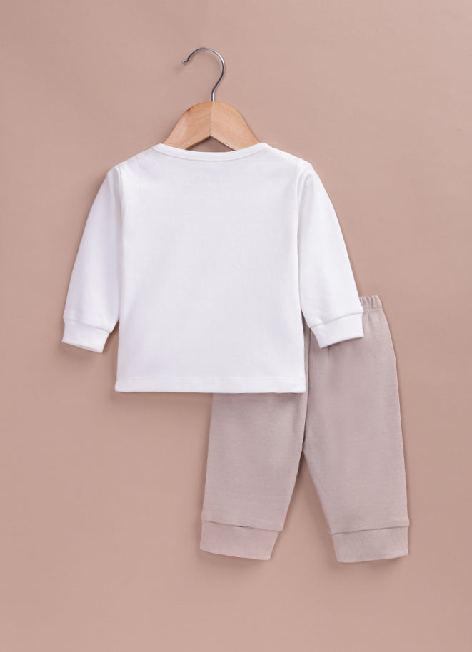 Le Pur BioKool Baby Boy Top & Pant Set | Soft Cotton “Just Roar” Pyjama Set - LE PUR!