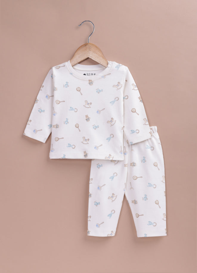 Le Pur Biocool Baby Pyjama Set | Soft Cotton All-Over Print Baby Boy Top & Pant Set - LE PUR!