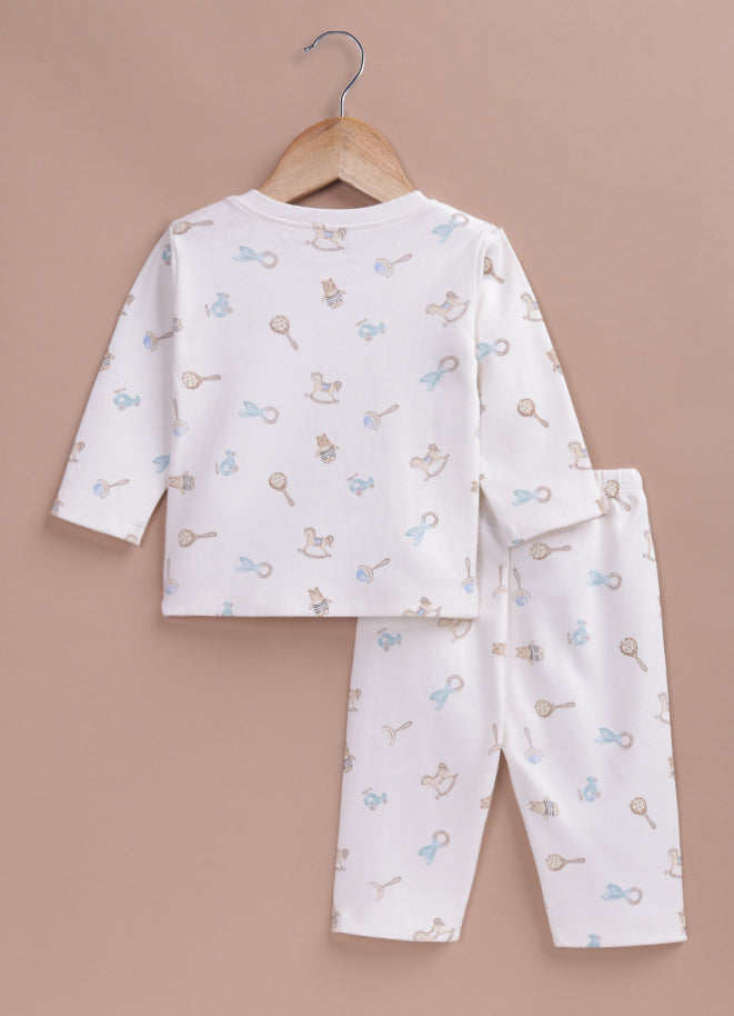 Le Pur Biocool Baby Pyjama Set | Soft Cotton All-Over Print Baby Boy Top & Pant Set - LE PUR!