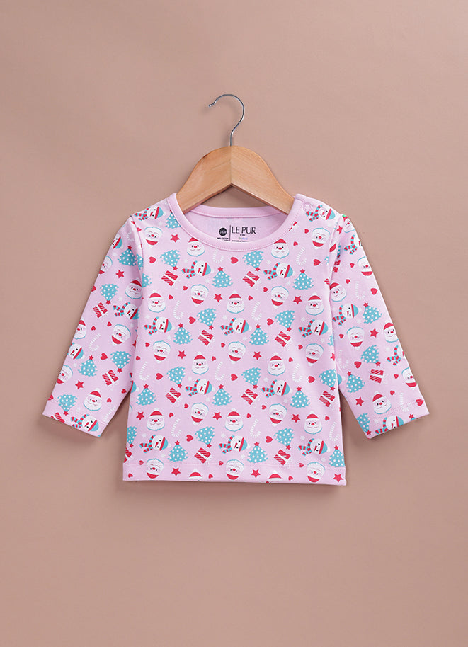 Le Pur BioKool Christmas Print Kids Night Suit | Soft Cotton Pajama Set - LE PUR!