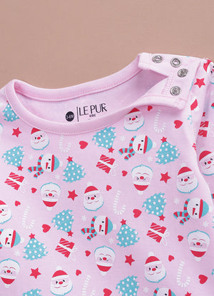 Le Pur BioKool Christmas Print Kids Night Suit | Soft Cotton Pajama Set - LE PUR!