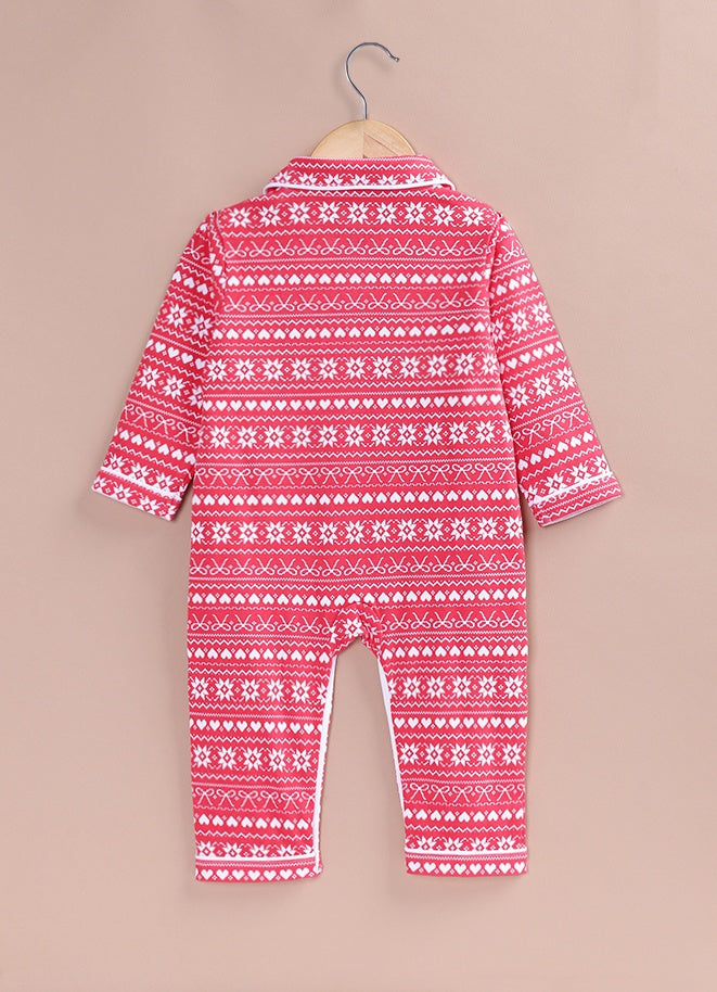 Le Pur BioCool Christmas Printed Cotton Winter Baby Romper - LE PUR!