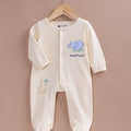 Le Pur BioKool Baby Embroidered Sleepsuit | Soft Cotton Footed Romper - LE PUR!