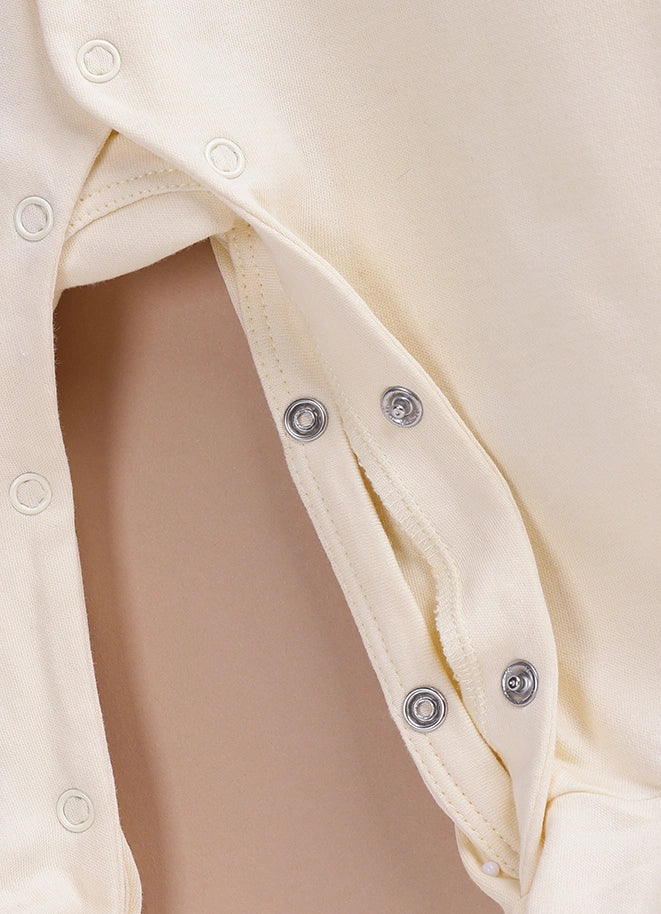 Le Pur BioKool Baby Embroidered Sleepsuit | Soft Cotton Footed Romper - LE PUR!
