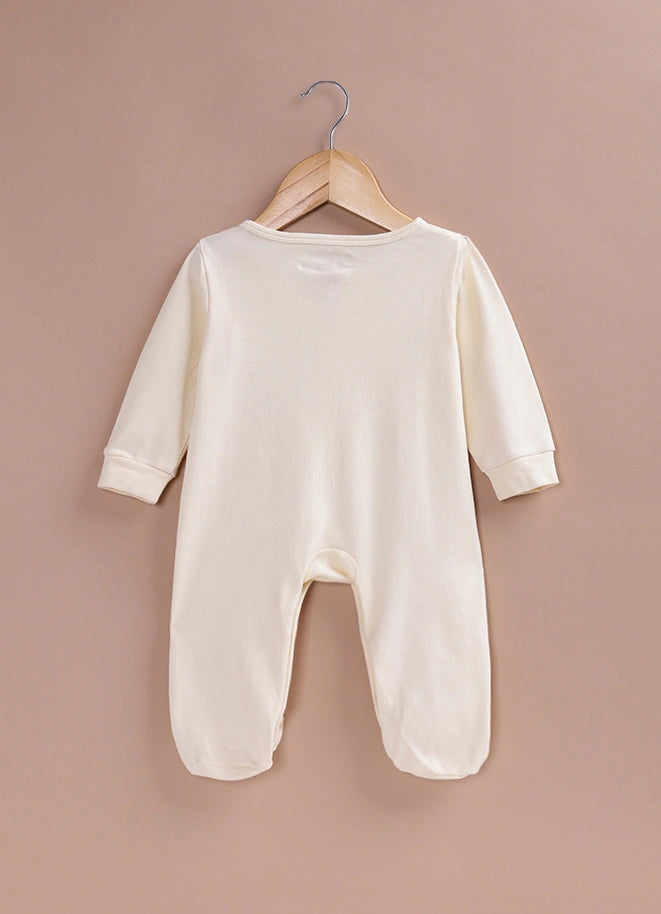 Le Pur BioCool Baby Embroidered Sleepsuit | Soft Cotton Footed Romper - LE PUR!