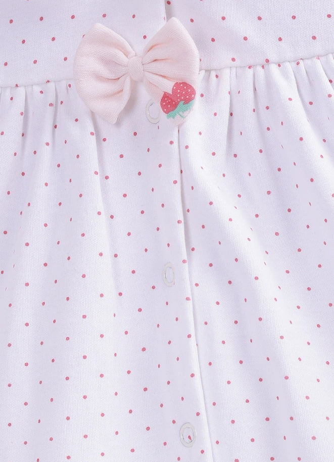 Le Pur BioCool Baby Girl Sleepsuit Combo | Soft Cotton Footed Sleepsuit (Pack of 2) - LE PUR!