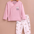 Le Pur BioKool Baby Wrap Top & Footed Pant Set | Soft Cotton Cupcake Print Nightwear - LE PUR!