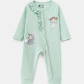 BioKool Cotton Fairy Ruffle Romper– Sage Green - LE PUR!