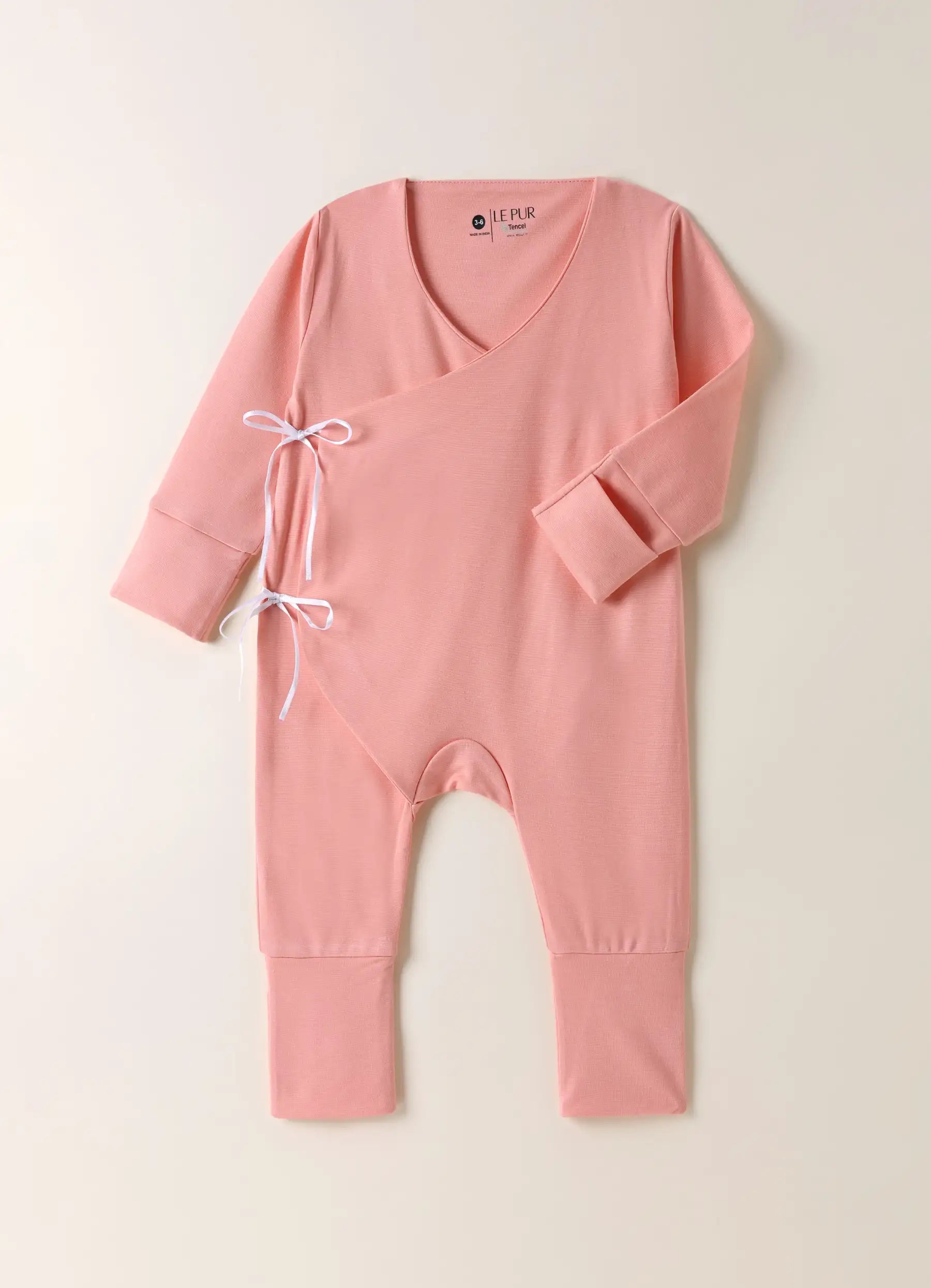 TENCEL™ Wrap Romper- Pink