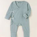TENCEL™ Wrap Romper- Sage Green - LE PUR!