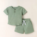 TENCEL™ T-Shirt and Shorts Set- Sage Green - LE PUR!