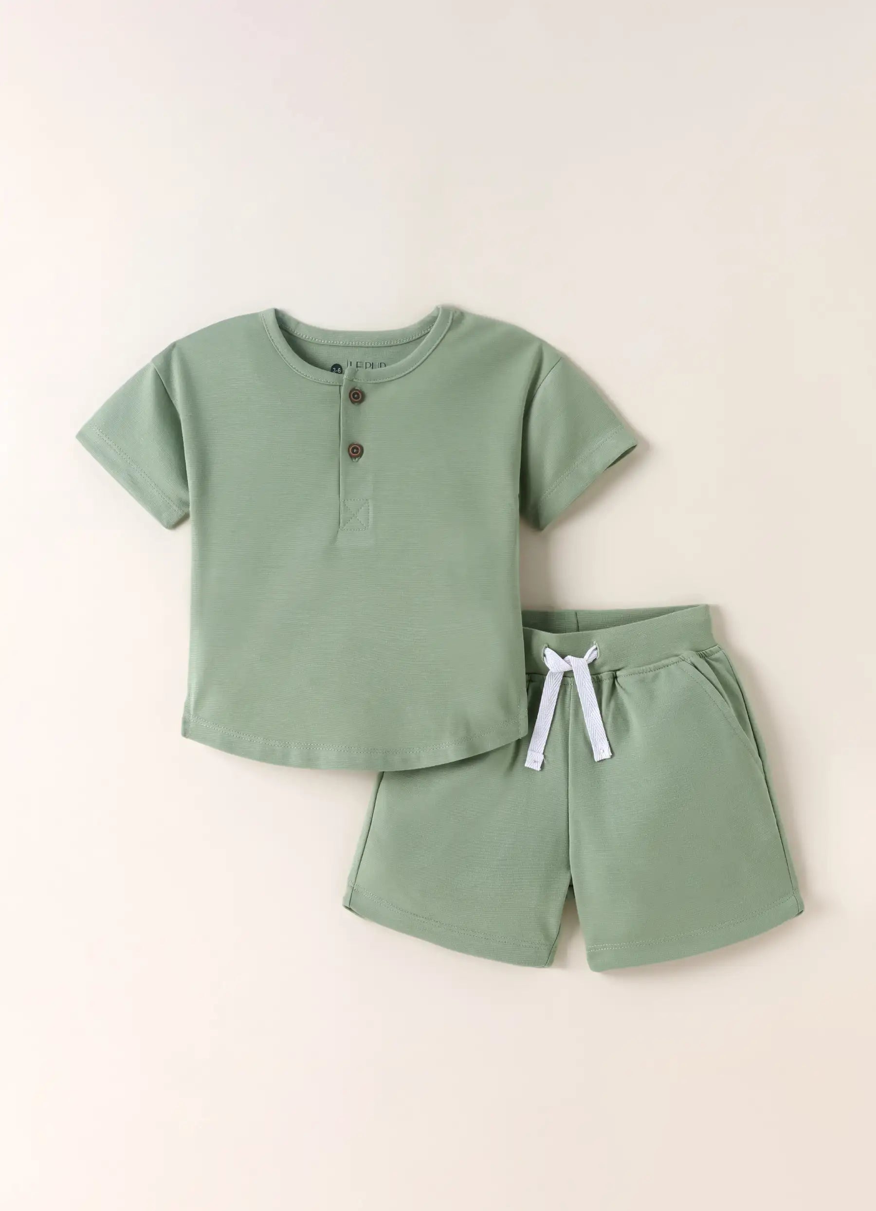 TENCEL™ T-Shirt and Shorts Set- Sage Green