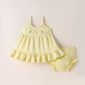 TENCEL™ Floral Dress with Bloomers Set- Yellow - LE PUR!