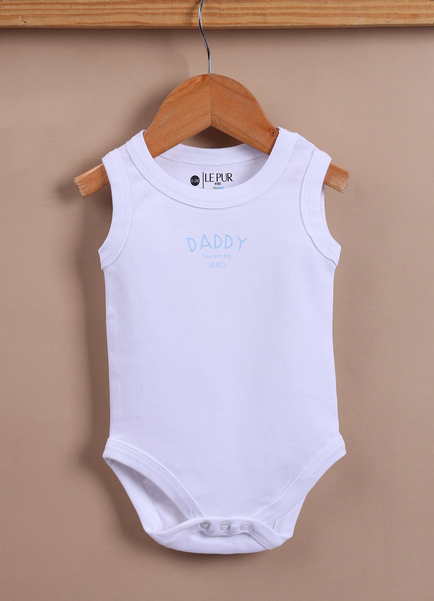 Le Pur BioKool Cotton Baby Boy Sleeveless Bodysuit Set – Pack of 5 (Blue & White) - LE PUR!