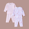 Girls Blossom Print Long Sleeve 100% Cotton Top & Pajama Set - Pack of 2
