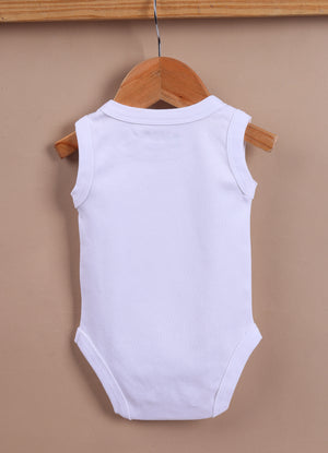 Le Pur BioKool Cotton Baby Girl Sleeveless Bodysuit Set – Pack of 5 (Pink & White) - LE PUR!