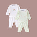 Girls Duck Print Long Sleeve 100% Cotton Top & Pajama Set - Pack of 2