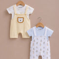 BioKool Cotton 2-Pack Dungaree Set Combo | Lion & Circus Print – T-Shirt & Dungaree - LE PUR!