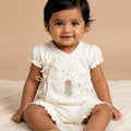 BioKool Cotton Sleepy Baby Wrapped Shorts Set - Cream