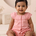 TENCEL™ Flutter Sleeve Dress with Bloomer Set- Pink - LE PUR!