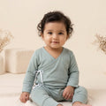 TENCEL™ Wrap Romper- Sage Green - LE PUR!