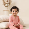 TENCEL™ Wrap Romper- Pink - LE PUR!
