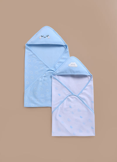 Le Pur Baby Hooded 2-Pack Soft Biocool Cotton Blanket - LE PUR!