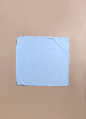 Le Pur Baby Hooded 2-Pack Soft BioKool Cotton Swaddle Blanket for Newborns – Blue Cloud Design (Set of 2) - LE PUR!