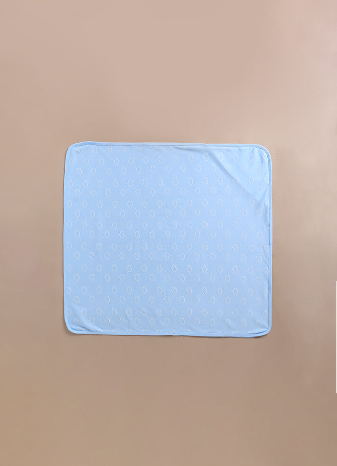 Le Pur Baby Hooded 2-Pack Soft BioKool Cotton Swaddle Blanket for Newborns – Blue Cloud Design (Set of 2) - LE PUR!