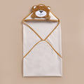 Le Pur Baby BioKool Cotton Hooded Blanket with Bear Face - LE PUR!