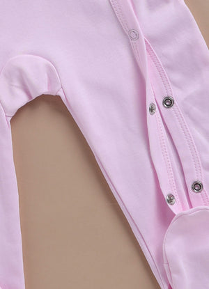 Le Pur Baby Girl Sleepsuit Set of 2 | BioKool Cotton Newborn Clothes | Soft Infant Romper with Bow & Side Snap - LE PUR!
