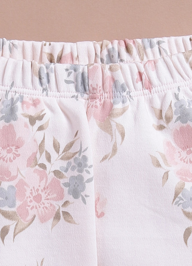 Le Pur Baby Girl Top & Pant Set | Soft Cotton Embroidered Top with Floral Pants - LE PUR!