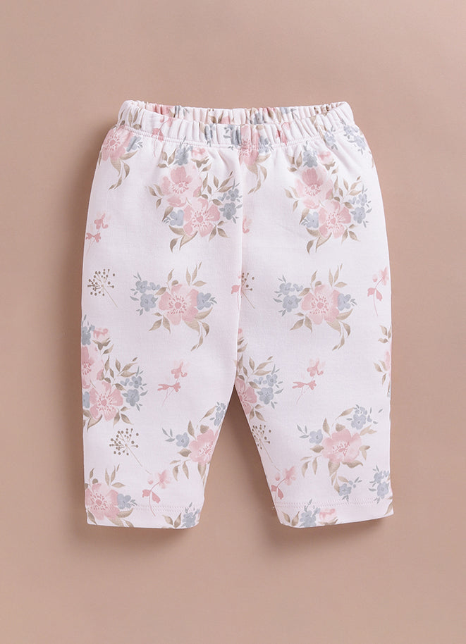 Le Pur Baby Girl Top & Pant Set | Soft Cotton Embroidered Top with Floral Pants - LE PUR!