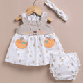 Le Pur BioCool Baby Girl 3-Piece Dress Set – Frock, Bloomer & Headband - LE PUR!